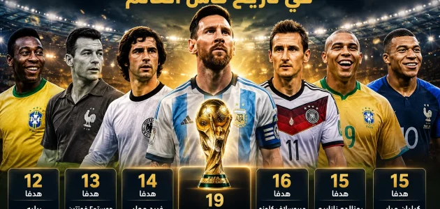 أكثر اللاعبين تسجيلًا للأهداف في تاريخ كأس العالم.. ميسي يعتلي صدارة الهدافين التاريخيين